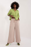 Elegant Wide-Leg Palazzo Pants with Slip Pockets