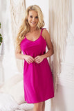Charming Satin Slip with Tied Straps and Side Slits