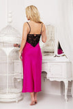 Delicate Satin and Lace Long Slip for Home Comfort