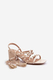 Chic Vegan Leather Women's Sandals with Studded Straps