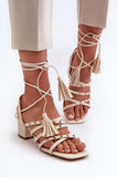 Chic Vegan Leather Women's Sandals with Studded Straps