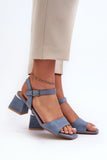 Soft Touch Eco Suede Women's Block Heel Sandals