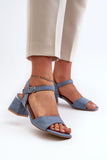 Soft Touch Eco Suede Women's Block Heel Sandals