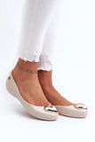 Charming Bubblegum Scented Ballet Flats with Heart Detail
