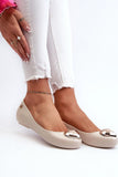 Charming Bubblegum Scented Ballet Flats with Heart Detail