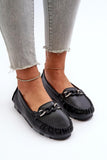 Stylish Women's Loafers with Comfort and Decorative Chain