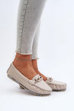 Stylish Women's Loafers with Comfort and Decorative Chain