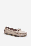 Stylish Women's Loafers with Comfort and Decorative Chain