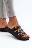 Comfortable Adjustable Women's Flip-Flops with Bubble Gum Scent