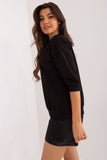 Elegant Everyday Blouse with Subtle Jet Pattern