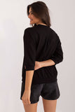 Elegant Everyday Blouse with Subtle Jet Pattern