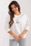 Elegant Everyday Blouse with Subtle Jet Pattern