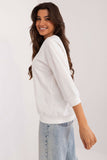 Elegant Everyday Blouse with Subtle Jet Pattern