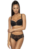 Lace thongs with a charming front bow for a seductive touch.