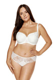 Soft Tulle Floral Embroidery Classic Panties with Cotton Gusset