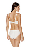Soft Tulle Floral Embroidery Classic Panties with Cotton Gusset