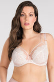 Elegant Lace Lift Bra with Adjustable Straps and Charm