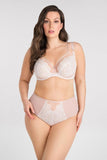 Elegant Lace Lift Bra with Adjustable Straps and Charm