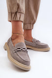 Fashionable Women's Suede Moccasins with Decorative Accent
