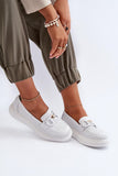 Stylish Women's Leather Moccasins with Charming Detail
