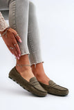 Chic Eco-Suede Women's Moccasins with Stylish Front Strap