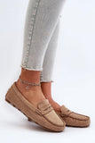 Eco-Suede Women's Moccasins with Charming Front Strap