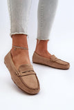 Eco-Suede Women's Moccasins with Charming Front Strap