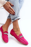 Stylish Eco-Suede Moccasins with Zircon Accents for Women