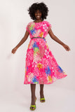 Colorful Short Sleeve Flared Summer Dress for All Occasions