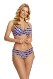 Sailor Style Bathing Bra for Large Busts in Navy, White, Red
