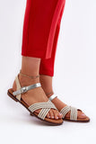 Comfortable Adjustable Women's Flat Heel Sandals