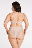 Elegant High-Cut Panties with Smooth Fabric and Charming Back