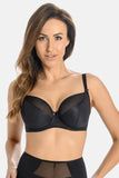 Elegant Underwire Bra with Adjustable Straps and Mesh Trim