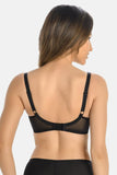Elegant Underwire Bra with Adjustable Straps and Mesh Trim