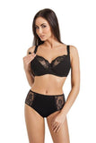 Soft Cotton Nursing Bra with Lace Detail and Clip Closure