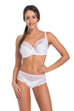 Elegant Lace Underwire Bra with Adjustable Straps