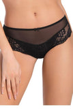 Elegant Black Lace Panties with Seamless Design