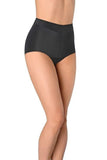 High-Waisted Laser-Finished Black Panties for Women