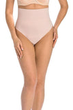 Seamless High Under Bust Shaping Thong in Beige