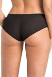 Elegant Black Mesh Lace Women's Panties - Seamless Design