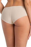 Elegant Beige Mesh Women's Panties with Floral Lace