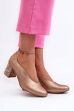 Elegant Natural Leather Women's Stiletto Pumps with Floral Design