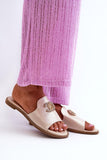 Elegant Women's Flip-Flops with Shiny Decoration and Comfort