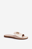 Elegant Women's Flip-Flops with Shiny Decoration and Comfort