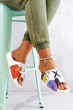 Cartoon Print Rubber Flip-Flops with Contoured Insole