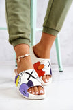 Cartoon Print Rubber Flip-Flops with Contoured Insole