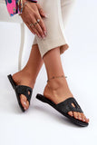Rhinestone-Embellished Women's Summer Flip-Flops