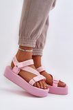 Comfortable Velcro Platform Sandals for Summer Adventures