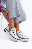 Chic Patent Leather Women's Platform Sneakers for Any Style