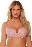 Delicate Pink Plunge Bra for Deep Necklines and Comfort